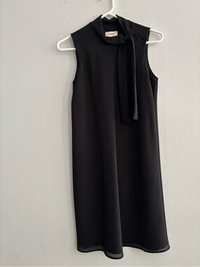 VTG Talbots Jackie O Style Sleeveless Black Dress Party Bow Vintage NWT Size 12